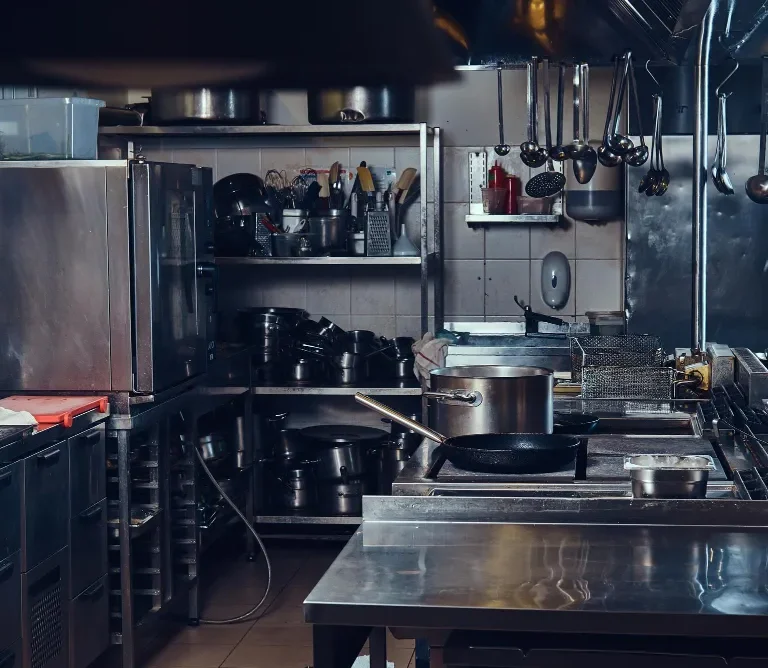 A picture of commercial kitchen
